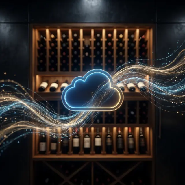 通过 iCloud 在 Apple 设备之间同步的葡萄酒酒窖